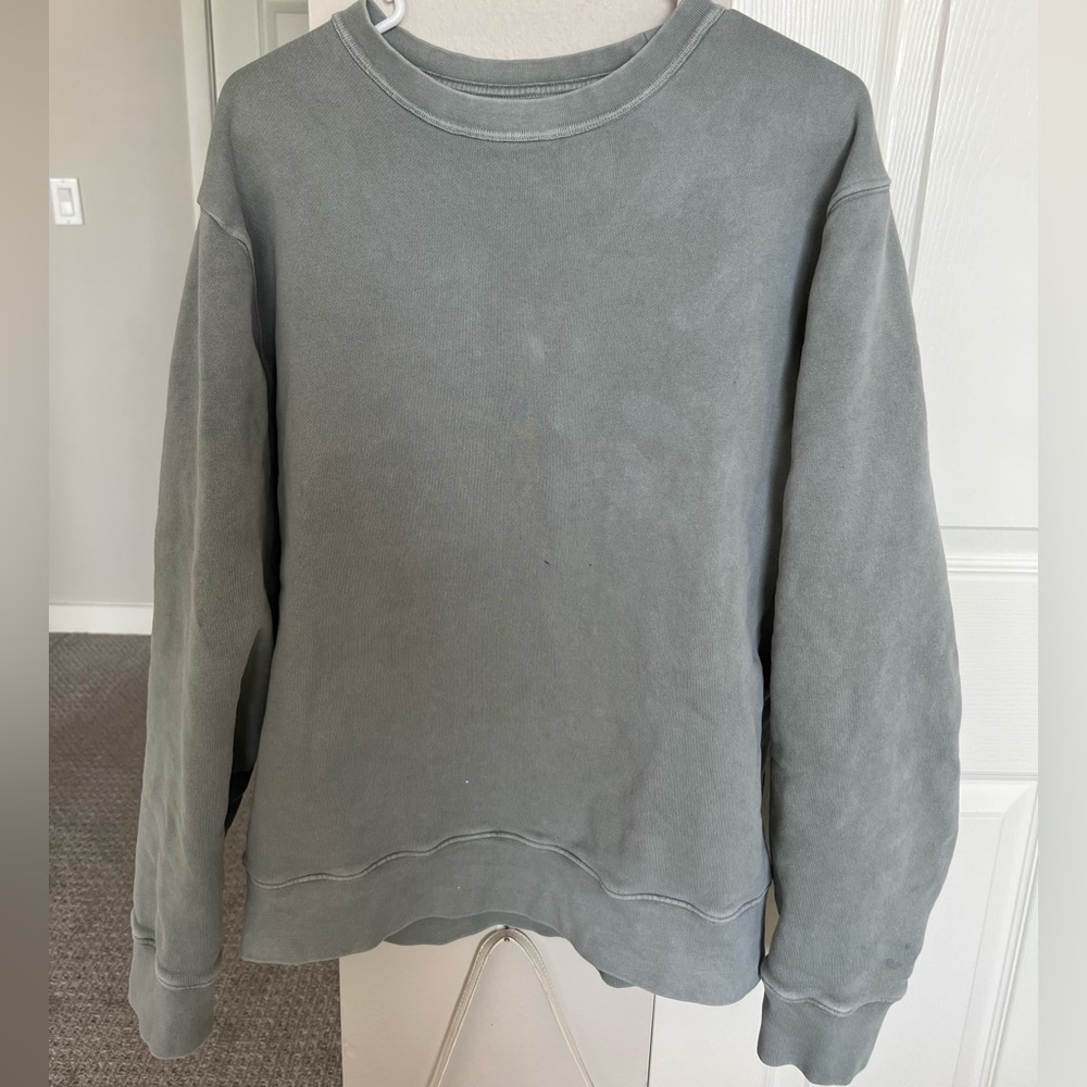 grey blue crewneck